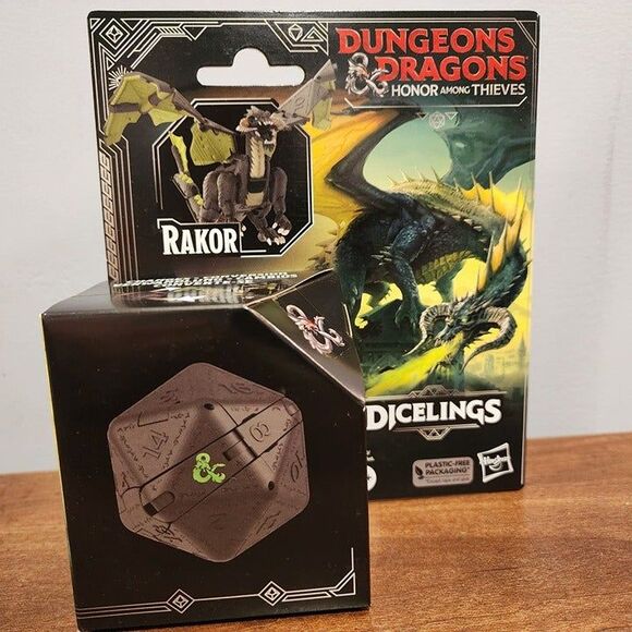 Dungeons & Dragons Dicelings x6 Lot Owlbear Beholder Themberchaud Rakor Dragon - Picture 7 of 7